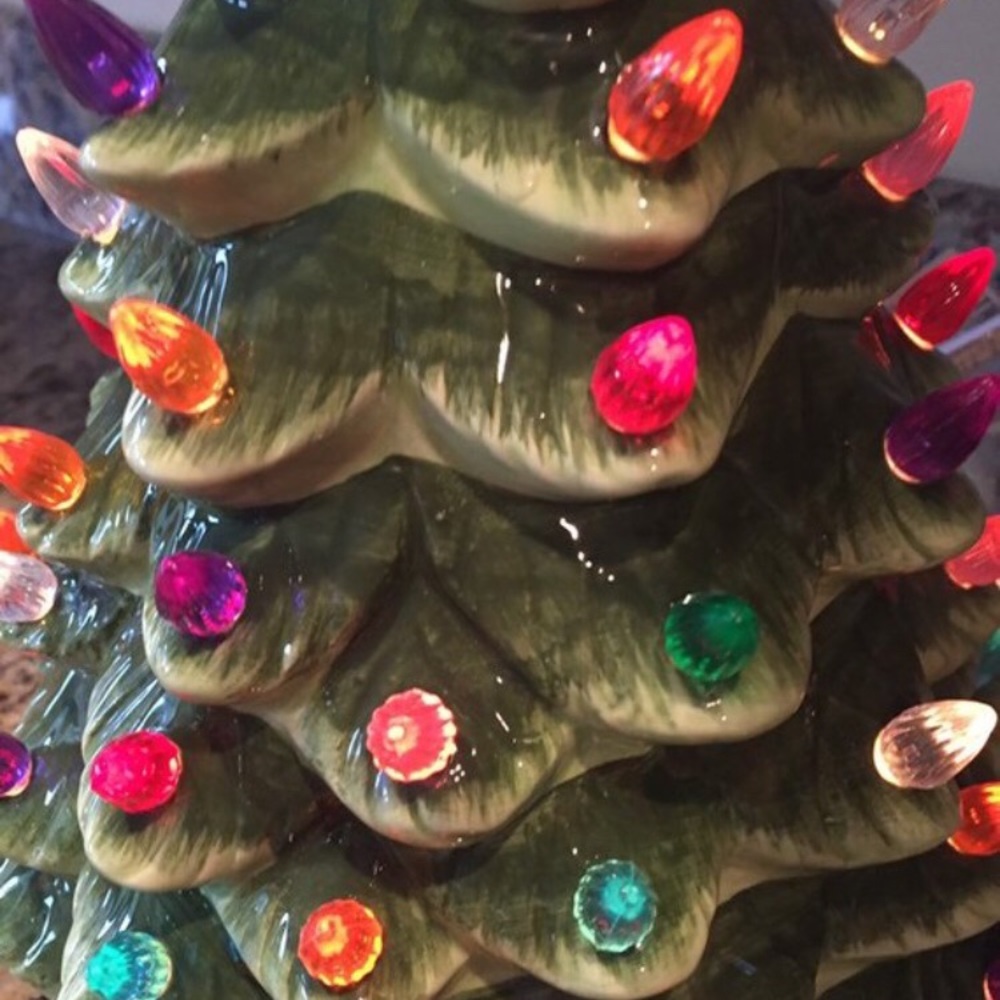 Ceramic tree 15” Tall on solid base